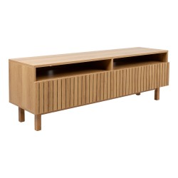 TV table SUNNY 150x40xH50cm, melamine oak