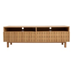 TV table SUNNY 150x40xH50cm, melamine oak