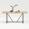 Dining table CINDY 160x90xH75cm, melamine oak