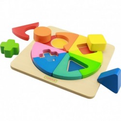 Colorful Wooden Geometric Puzzle Masterkidz Puzzle