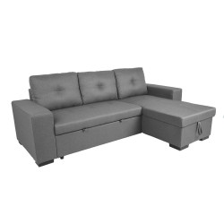 Corner sofa bed CARITA grey