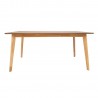 Dining table LENA 160x90xH74cm, oak