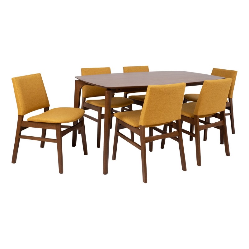 Dining set HAYDIE with 6 chairs