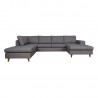 Corner sofa HARALD LC, dark grey