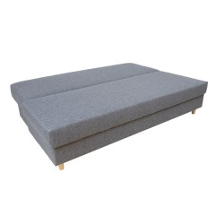 Sofa bed VELLA with storage box, grey