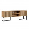 TV table HAMPTON 160x40xH60cm, melamine with oak bark