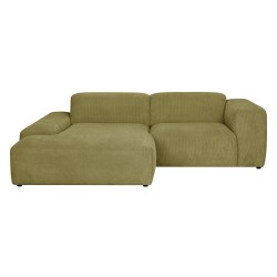 Corner sofa LEHTE left corner, green