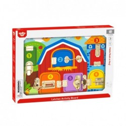 TOOKY TOY Manipulative Board Locks Pictures Farm