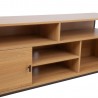 TV table STUDY 150x40xH54cm, oak black