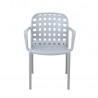 Chair PEACH light grey plastic