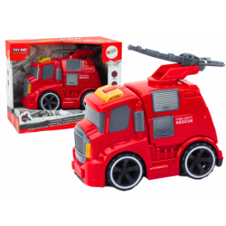 Fire Department Fire Truck Cannon Sounds Lights Drive Red