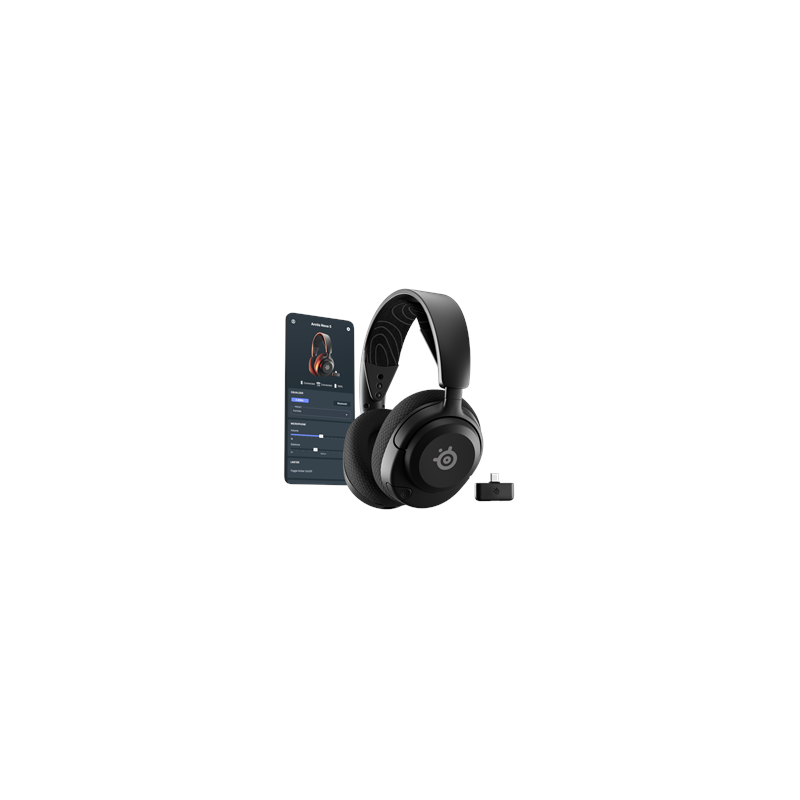 SteelSeries Gaming Headset Arctis Nova 5 Bluetooth Over-ear Microphone Noise canceling Wireless Black