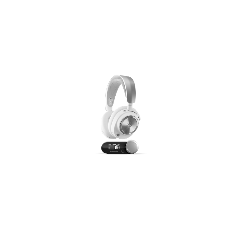 SteelSeries Gaming Headset Arctis Nova Pro P Bluetooth Over-Ear Noise canceling Wireless White