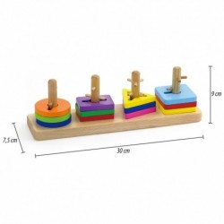 Viga Toys wooden blocks with a shape sorter