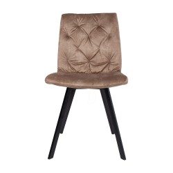 Chair AFTON brown velvet