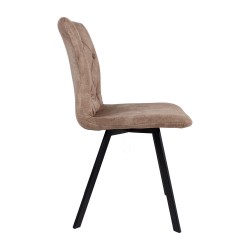 Chair AFTON brown velvet