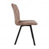 Chair AFTON brown velvet