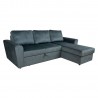 Corner sofa bed INGMAR green velvet