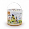 Wooden Educational Blocks in a bucket of Viga Toys City 75 elements
