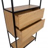 Self HEDVIG with a drawer 64x30xH178cm, ash black