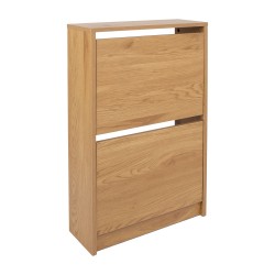 Shoe cabinet AALBORG 49x18xH84cm, oak