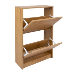 Shoe cabinet AALBORG 49x18xH84cm, oak