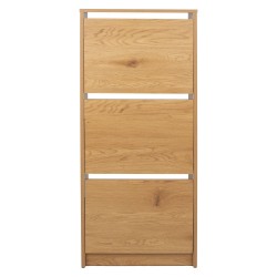 Shoe cabinet AALBORG 49x18xH122cm, oak