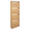 Shoe cabinet AALBORG 49x18xH160cm, oak