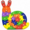 Wooden jigsaw Puzzle Snail 3D Viga Toys