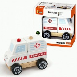Viga Wooden Blocks Ambulance Ambulance Vehicle Auto Ambulance