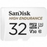 SanDisk High Endurance memory card 32 GB MicroSDHC UHS-I Class 10