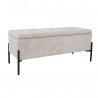 Bench RORI with storage box, beige