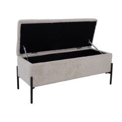 Bench RORI with storage box, beige