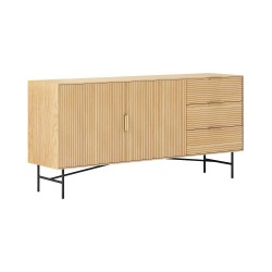 Sideboard BASSEL 160x40H75cm, 3D melamine