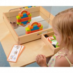 Set of Colorful Wooden Blocks for Children 24 Masterkidz