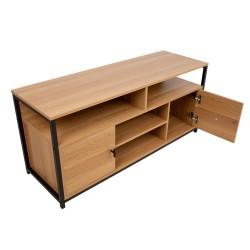 TV table STUDY 120x40xH54cm, oak black