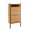 Shoe cabinet AALBORG 55,6x26xH91,5cm, oak