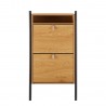 Shoe cabinet AALBORG 55,6x26xH91,5cm, oak