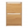 Shoe cabinet AALBORG 49x18xH84cm, oak