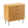 Sideboard LINE 80x40xH85cm, melamine with oak bark