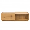 Coffee table SACHA 120x60xH35cm, melamine with oak bark