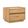 Nightstand SACHA 50x40xH40cm, melamine with oak bark