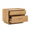 Nightstand SACHA 50x40xH40cm, melamine with oak bark