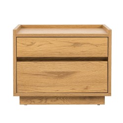 Nightstand SACHA 50x40xH40cm, melamine with oak bark