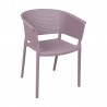 Chair BLUEBERRY pale purple plastic