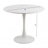 Dining table MALTA D90xH75cm, white