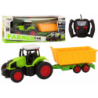 Remote Controlled Tractor With Trailer RC 1:16 Green Remote Control