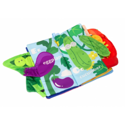Soft Vegetables Book, Rustling, Squeaking, Colorful For Babies