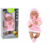 Baby Doll With Pacifier Dress Pink Hat Blanket Accessories 35 cm