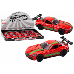 Sports Car Car 1:32 Action Figure Spoiler Metal Red Sounds